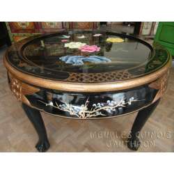 Table basse ronde chinoise...