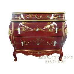Commode chinoise laquée...